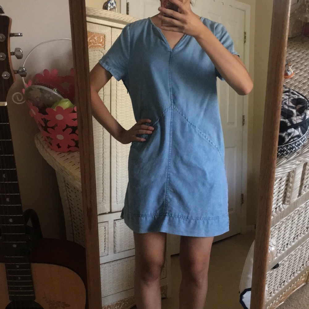 👖Chambray Shift Dress👖